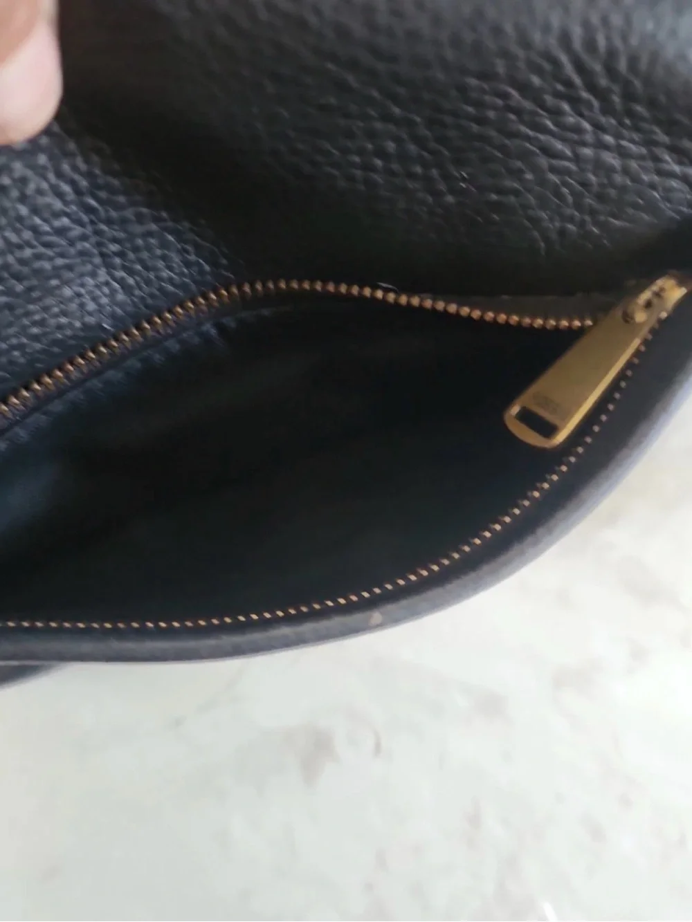 Vintage Fossil Preston Black Pebble Leather Flap Crossbody Shoulder Bag